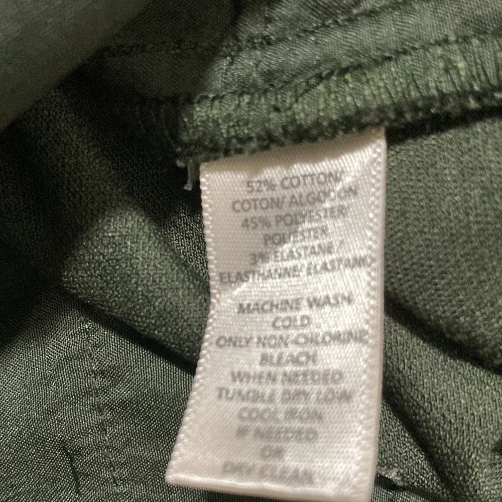Loft olive green Julie straight size 4_9